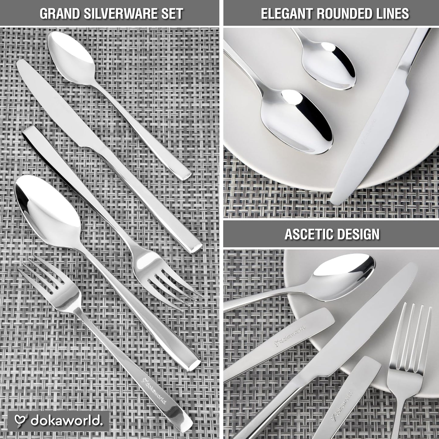 Modern - Silverware Set, 40 Piece