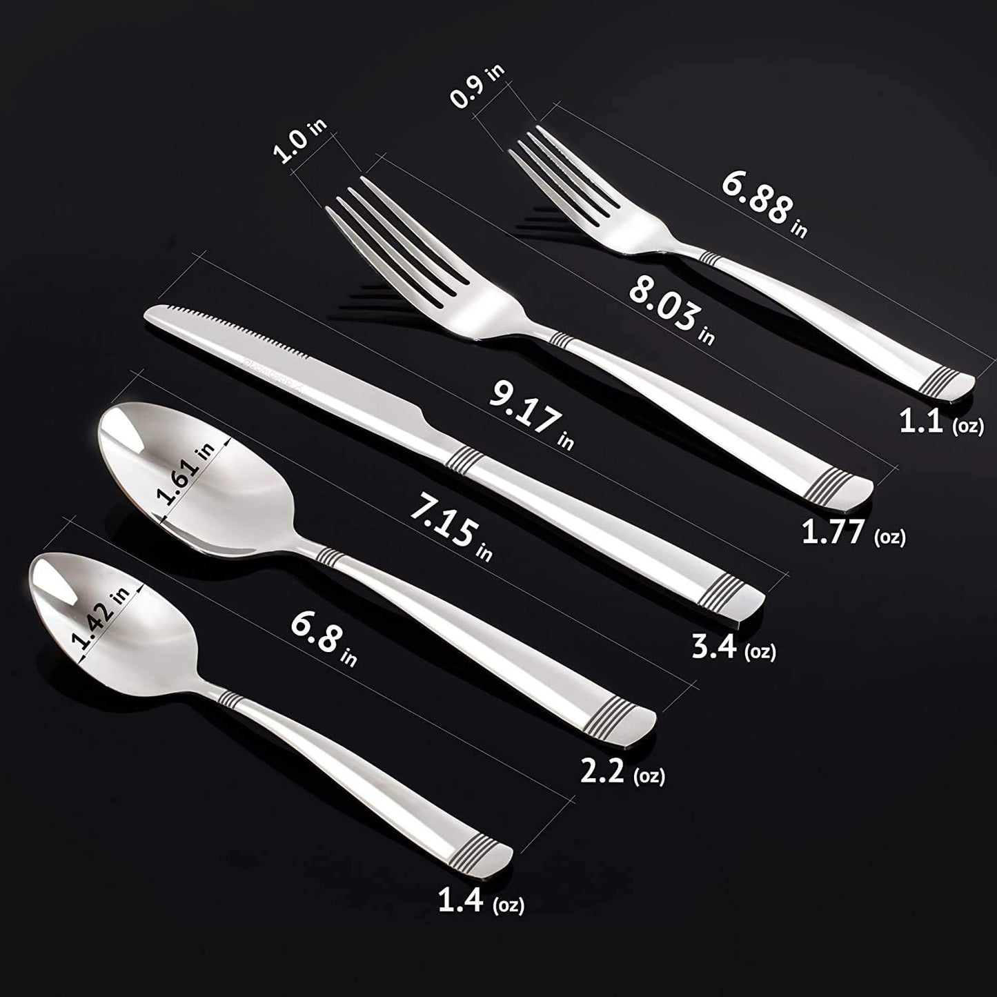 Victroia 40 - Silverware Set, 40 Piece